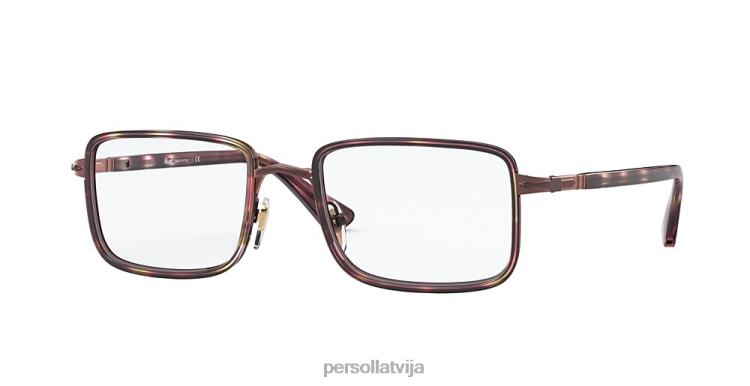 lv Persol po2473v brilles brūns svītrains bordo/zaļš 2JTZL840