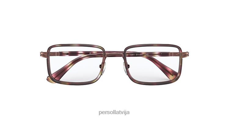 lv Persol po2473v brilles brūns svītrains bordo/zaļš 2JTZL840