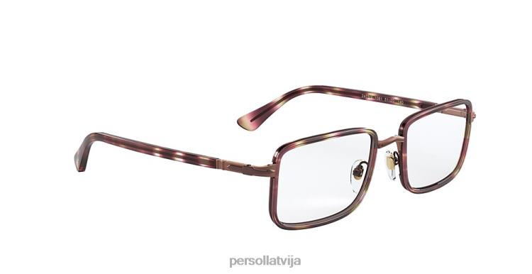 lv Persol po2473v brilles brūns svītrains bordo/zaļš 2JTZL840