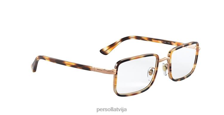 lv Persol po2473v brilles brūns svītrains dzeltens 2JTZL839