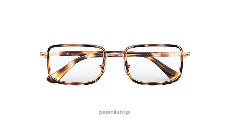 lv Persol po2473v brilles brūns svītrains dzeltens 2JTZL839