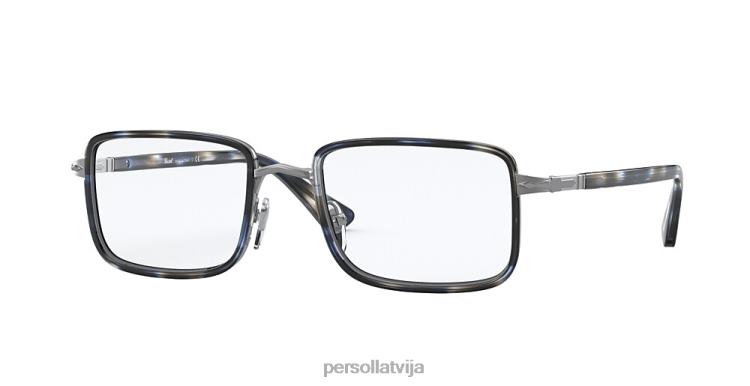 lv Persol po2473v brilles zili svītrains pelēks 2JTZL838