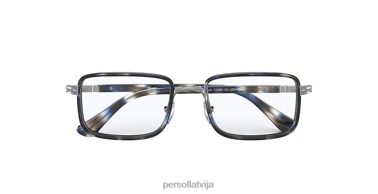 lv Persol po2473v brilles zili svītrains pelēks 2JTZL838