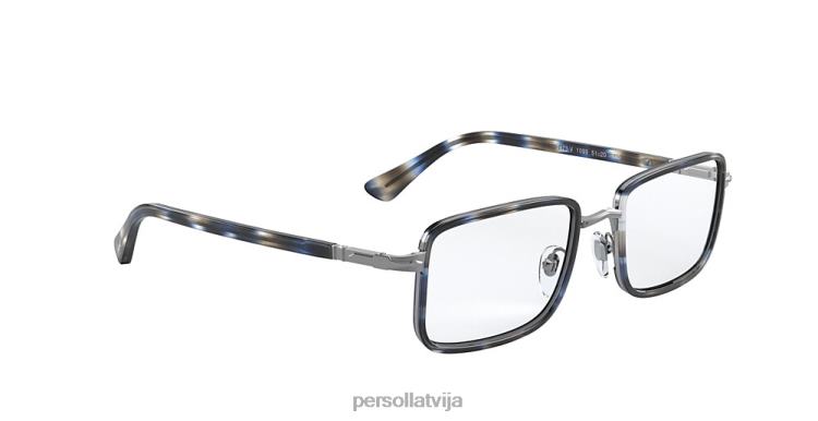 lv Persol po2473v brilles zili svītrains pelēks 2JTZL838