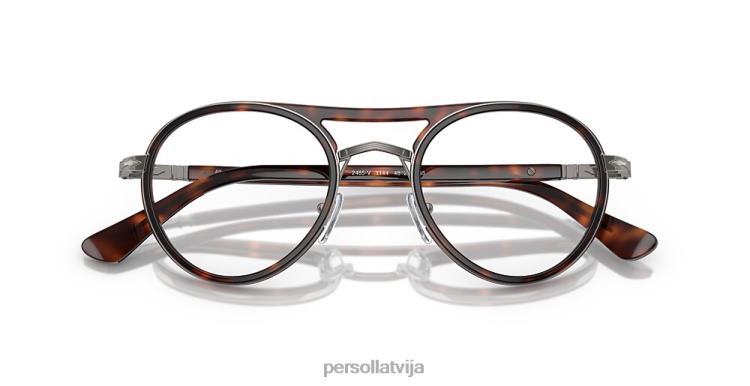 lv Persol po2485v brilles gunmetāls/havana 2JTZL797