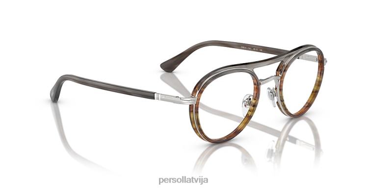 lv Persol po2485v brilles svītrains pelēks 2JTZL795