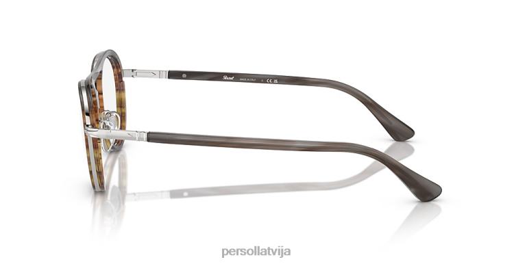 lv Persol po2485v brilles svītrains pelēks 2JTZL795