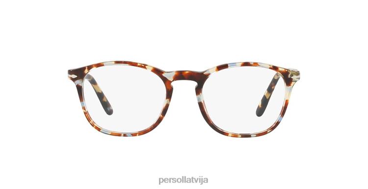 lv Persol po3007v brilles brūni plankumaini zili 2JTZL512