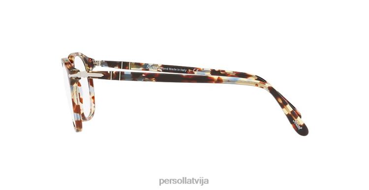 lv Persol po3007v brilles brūni plankumaini zili 2JTZL512