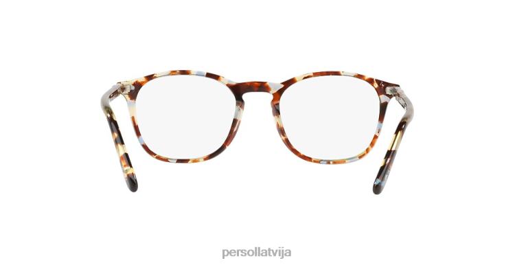 lv Persol po3007v brilles brūni plankumaini zili 2JTZL512