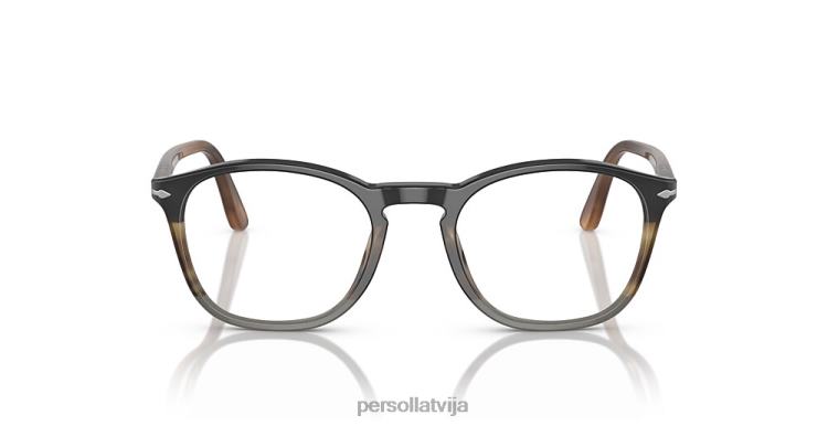 lv Persol po3007v brilles svītraini brūni 2JTZL515