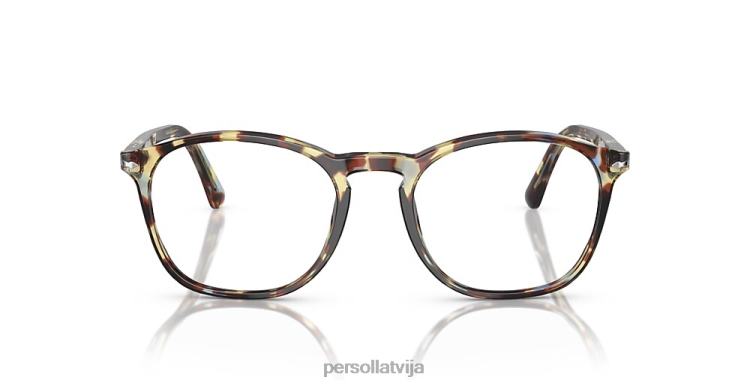 lv Persol po3007vm brilles brūni plankumaini zili 2JTZL564