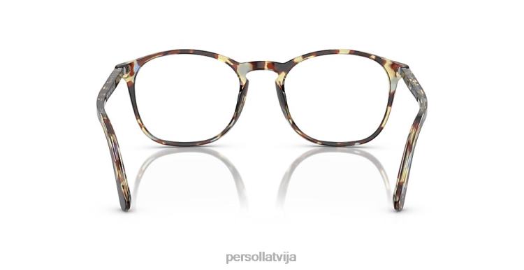 lv Persol po3007vm brilles brūni plankumaini zili 2JTZL564