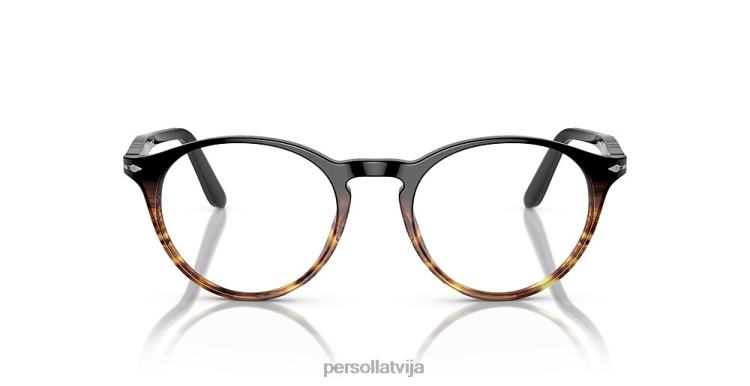lv Persol po3092v brilles svītraini brūni 2JTZL615