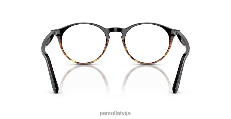 lv Persol po3092v brilles svītraini brūni 2JTZL615