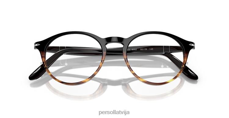 lv Persol po3092v brilles svītraini brūni 2JTZL615