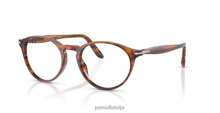 lv Persol po3092v brilles svītraini brūni 2JTZL620