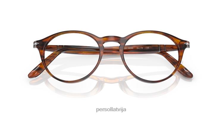 lv Persol po3092v brilles svītraini brūni 2JTZL620