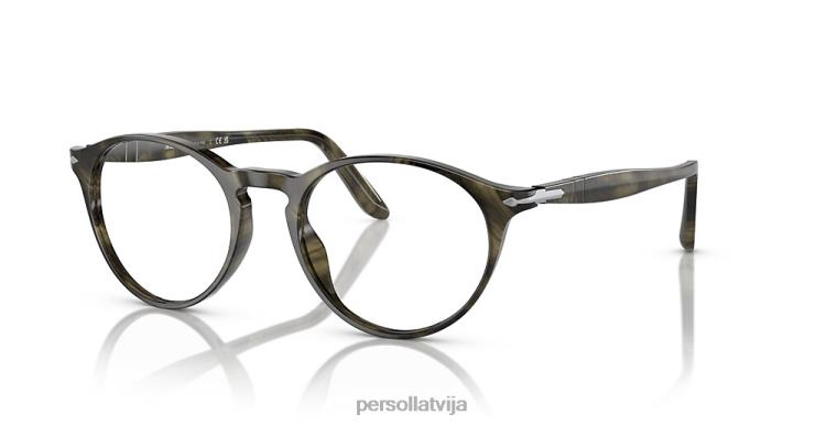 lv Persol po3092v brilles svītrains pelēks 2JTZL625