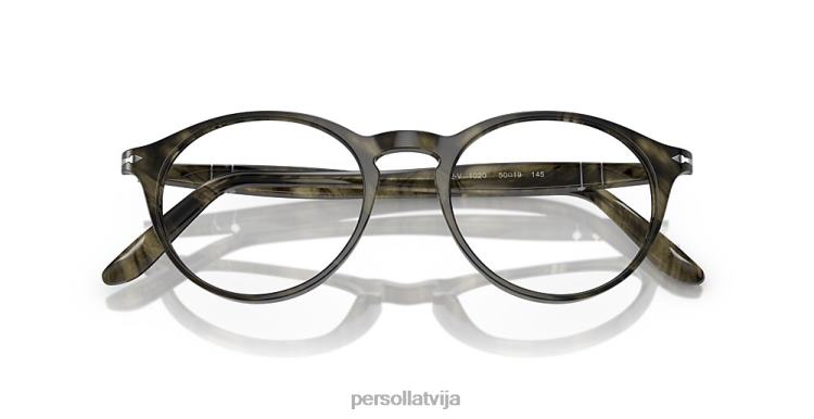 lv Persol po3092v brilles svītrains pelēks 2JTZL625