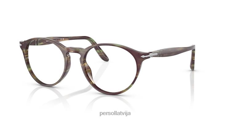 lv Persol po3092v brilles svītrains zaļš 2JTZL621
