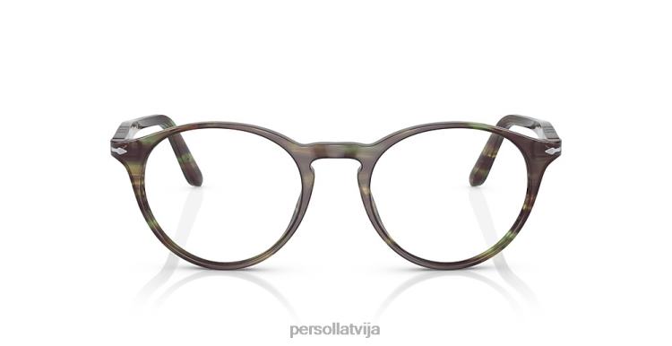 lv Persol po3092v brilles svītrains zaļš 2JTZL621