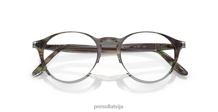 lv Persol po3092v brilles svītrains zaļš 2JTZL621