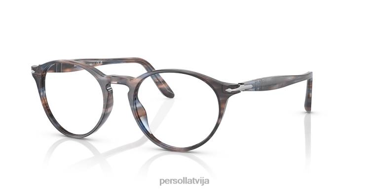 lv Persol po3092v brilles svītrains zils 2JTZL622