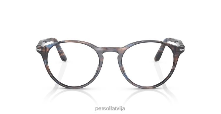 lv Persol po3092v brilles svītrains zils 2JTZL622