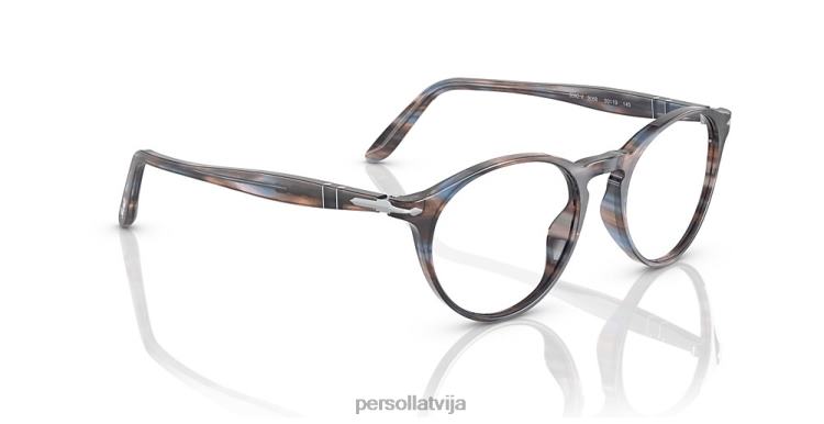 lv Persol po3092v brilles svītrains zils 2JTZL622