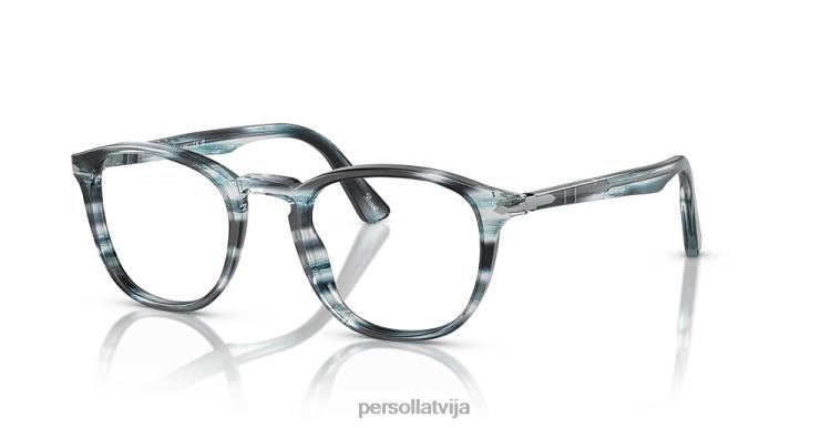 lv Persol po3143v brilles svītrains pelēks 2JTZL632