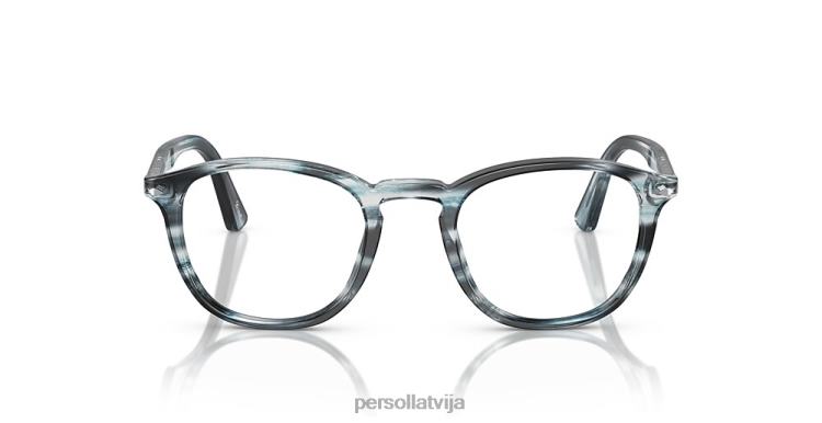 lv Persol po3143v brilles svītrains pelēks 2JTZL632