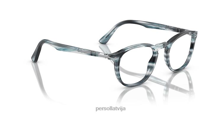 lv Persol po3143v brilles svītrains pelēks 2JTZL632