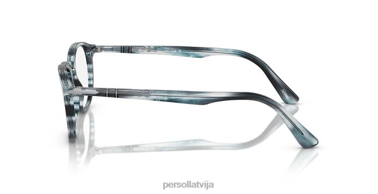 lv Persol po3143v brilles svītrains pelēks 2JTZL632