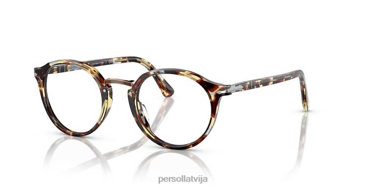 lv Persol po3185v brilles brūni plankumaini zili 2JTZL659