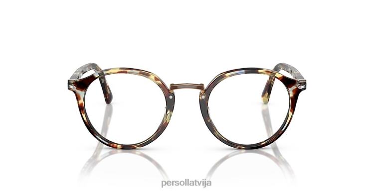 lv Persol po3185v brilles brūni plankumaini zili 2JTZL659