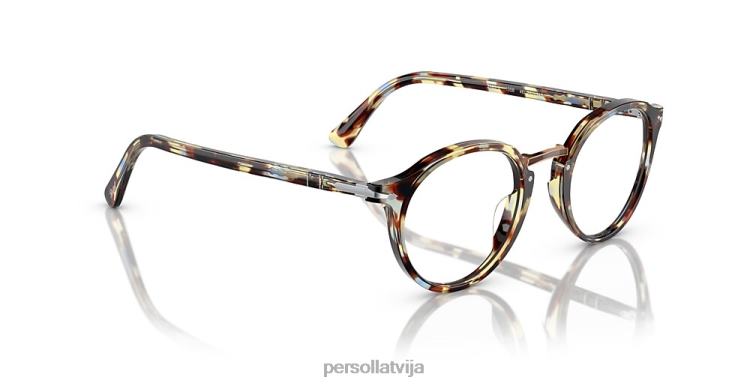 lv Persol po3185v brilles brūni plankumaini zili 2JTZL659