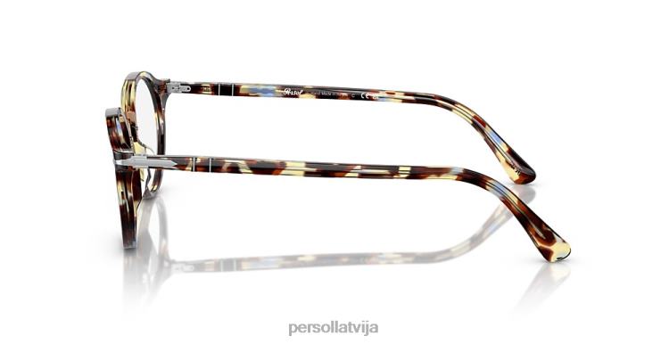 lv Persol po3185v brilles brūni plankumaini zili 2JTZL659
