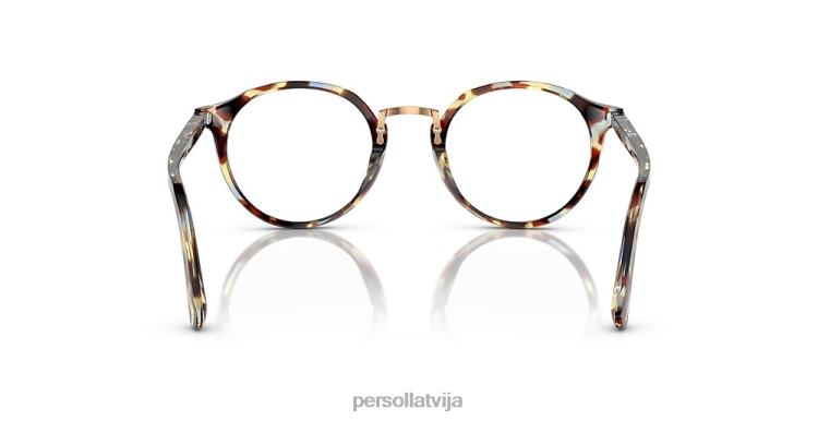 lv Persol po3185v brilles brūni plankumaini zili 2JTZL659