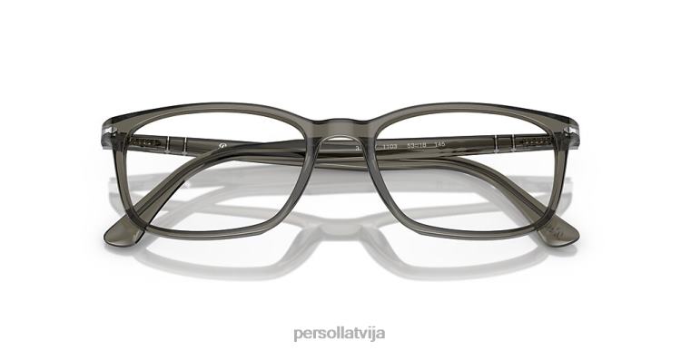 lv Persol po3189v brilles caurspīdīgs pelēks 2JTZL550
