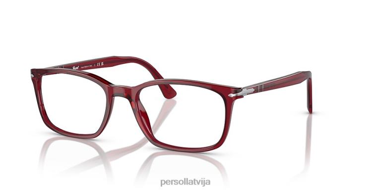 lv Persol po3189v brilles caurspīdīgs sarkans 2JTZL545