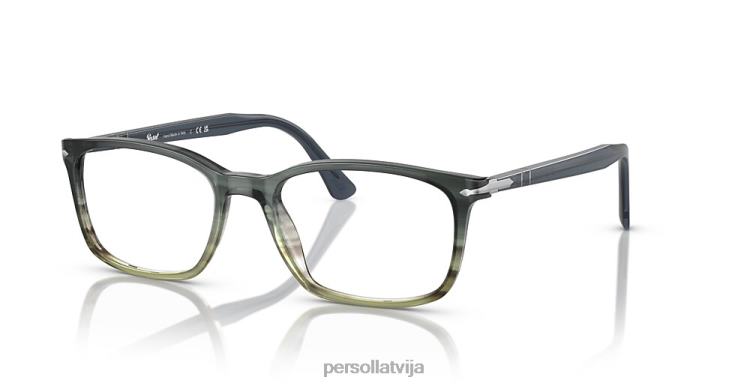 lv Persol po3189v brilles pelēks svītrains zaļš gradients 2JTZL549