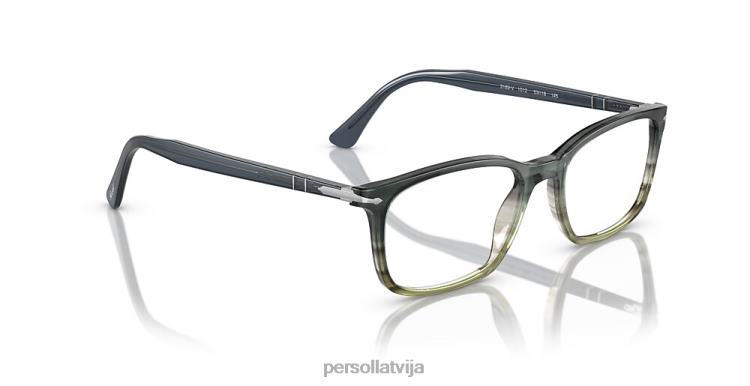 lv Persol po3189v brilles pelēks svītrains zaļš gradients 2JTZL549