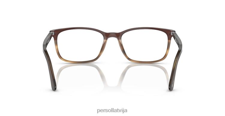 lv Persol po3189v brilles svītrains brūns/pelēks/bēšs 2JTZL554