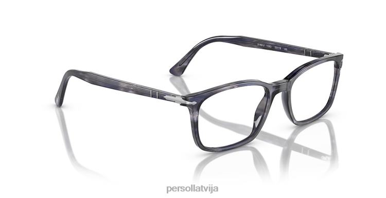 lv Persol po3189v brilles svītrains pelēks 2JTZL548