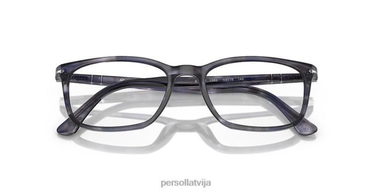 lv Persol po3189v brilles svītrains pelēks 2JTZL548