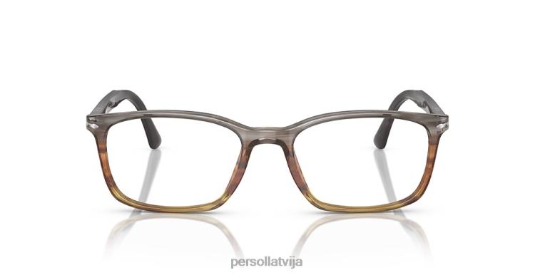 lv Persol po3189v brilles svītrains pelēks/gradientbrūns 2JTZL551