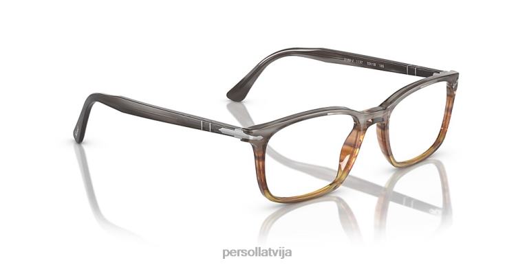 lv Persol po3189v brilles svītrains pelēks/gradientbrūns 2JTZL551