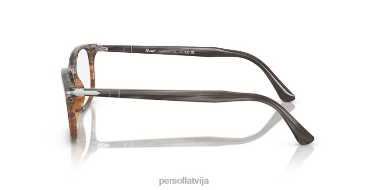 lv Persol po3189v brilles svītrains pelēks/gradientbrūns 2JTZL551