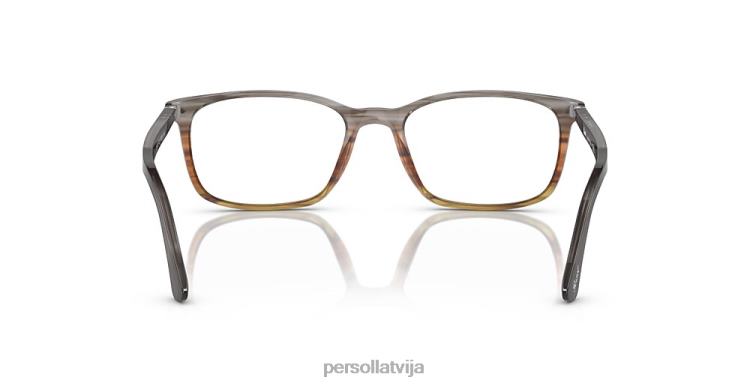lv Persol po3189v brilles svītrains pelēks/gradientbrūns 2JTZL551